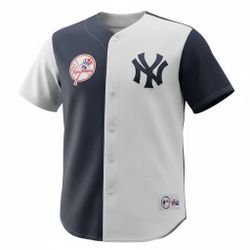 🔥RARE🔥 Vintage MLB New York Yankees Button Down Jersey Size L Baseball Fashion