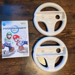 Mario Kart Wii Bundle With Steering Wheels