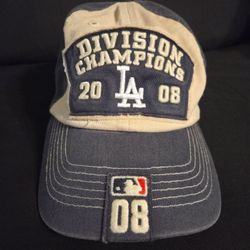Dodgers 08 Division Champs hat