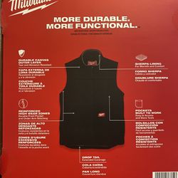 Milwaukee Sherpa Wool Vest *** Not Heated Battery Jacket***