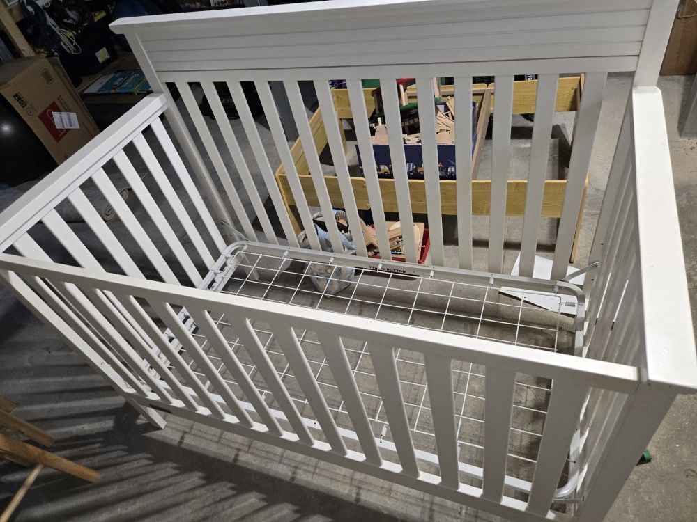 White Baby Crib