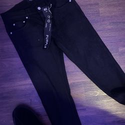 Black Tag Purple Jeans 