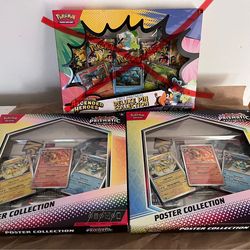 Pokemon Prismatic Evolution Poster Collection lot of 2