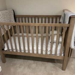 Crib Pottery, Barn, Kendall Convertible, Crib In Sandstone