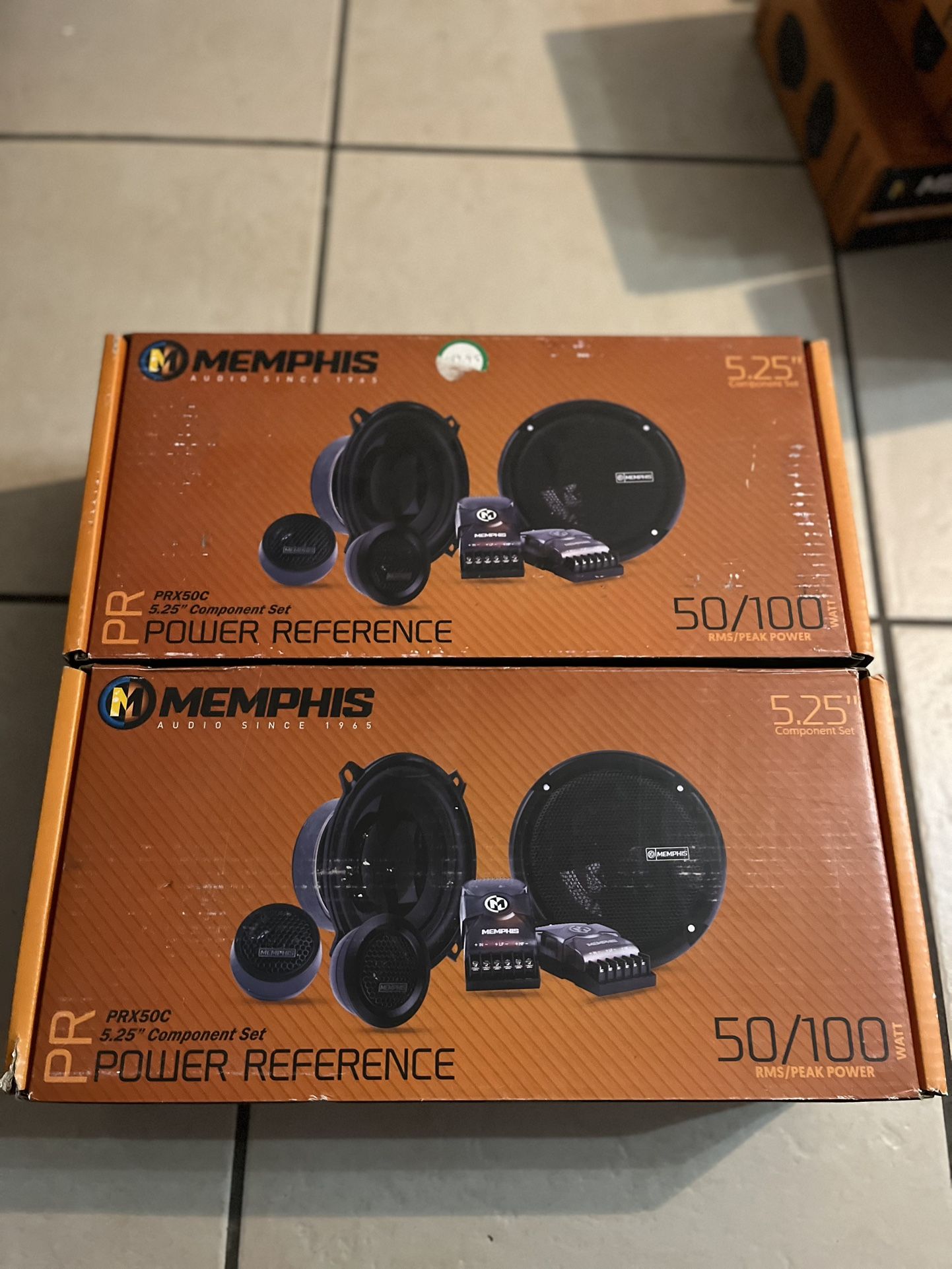 Memphis Audio PRX60C 5.25” Component Speakers With Tweeters