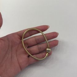 Gold pandora bracelet 