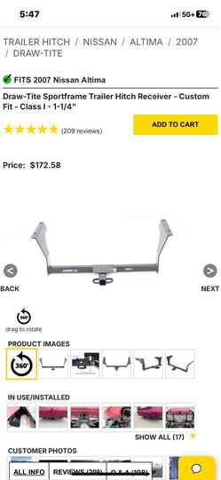 Trailer Hitch Altima Maxima