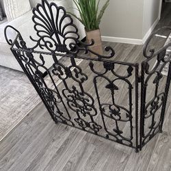 Large cast-iron fireplace cover