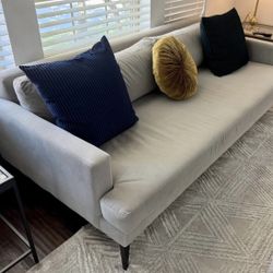 West Elm Andes Sofa Bench + Ottoman Set