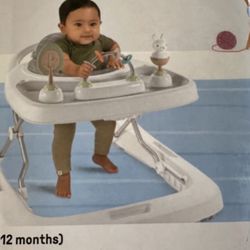 NEW Ingenuity Step & Sprout 3-in-1 Foldable Baby Activity Walker with Removable Toys New, Open Box
