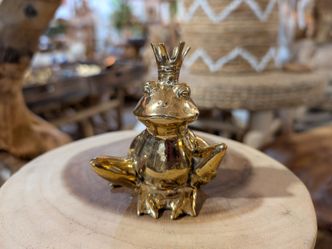 BRASS FROG  FIGURINE