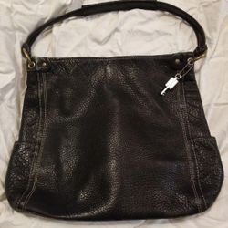 FOSSIL LEATHER HANDBAG 