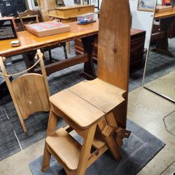 Ironing Board Step Stool Bench - Solid Wood