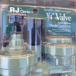 RJ GENE 3/4 VALVE ANTI-SIPLON THREAD CONNECTION 