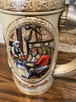 BUDWEISER VINTAGE MUG WITH LID