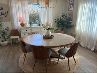 Round Wood Dining Table