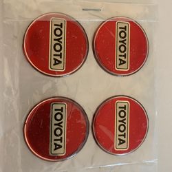Toyota Hubcap Wheel Cover Center Emblem Stickers 1 5/8” Set
