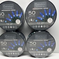 New Celebrations LED Blue Mini Lights (4) Available. $7 A Set. Must Pick Up