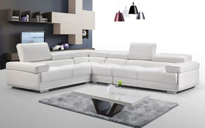 21 New Top Grain Leather Sectional Sofa  