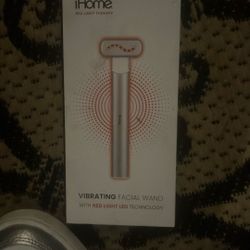 I Home Red Light Therapy Vibrating Facial Wand