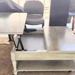 Beautiful Lift-Top Coffee Table w/ Storage & Drawers – Like New