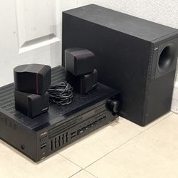 Vintage Sound System with TEAC Stereo Receiver + Bose Acoustimass 5 and Bluetooth device