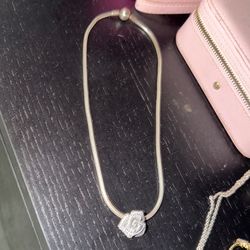 Pandora necklace and charm