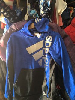 $6 EUC  ADIDAS KID'S PULLOVER HOODIE SIZE 8