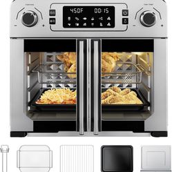 Brand New Kitchen Elite Toaster Oven Air Fryer Combo,10-in-1,10 Touch  Screen Presets,25QT Large Countertop Oven,Stainless Steel French Door,5  Accessor for Sale in Tempe, AZ - OfferUp