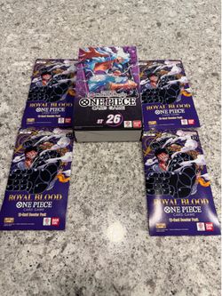 One piece starter deck and Sleeves booster packs