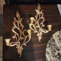 PAIR OF DECO WALL SCONES