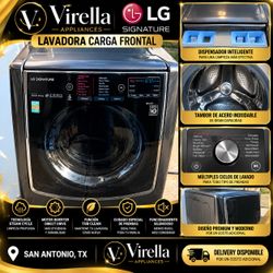 🖤 LAVADORA LG SIGNATURE DE CARGA FRONTAL – DISEÑO PREMIUM