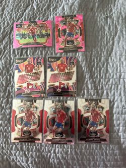 Lamine yamal /399 cracked pink ice select road to World Cup soccer cards