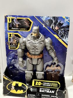 DC Battle Strike Batman 12” Talking Action Figure – 20+ Sounds – 1st Edition