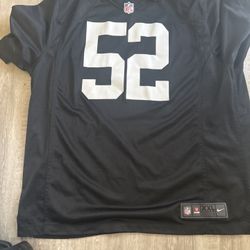 Nike Las Vegas Raiders Khalil Mack #52 Football Jersey NFL Men’s Xxl