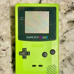Nintendo Gameboy color lime green