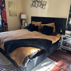 Black Bed With Storage