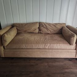 Suede Couch