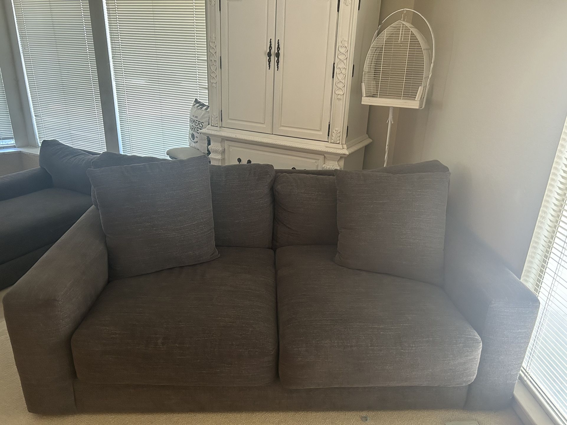 Sofa With Chaise Lounge And Love Seat