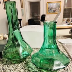 Vintage Italian Empoli Decanters