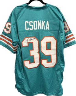 Larry Csonka Signed Miami Dolphins Custom Jersey