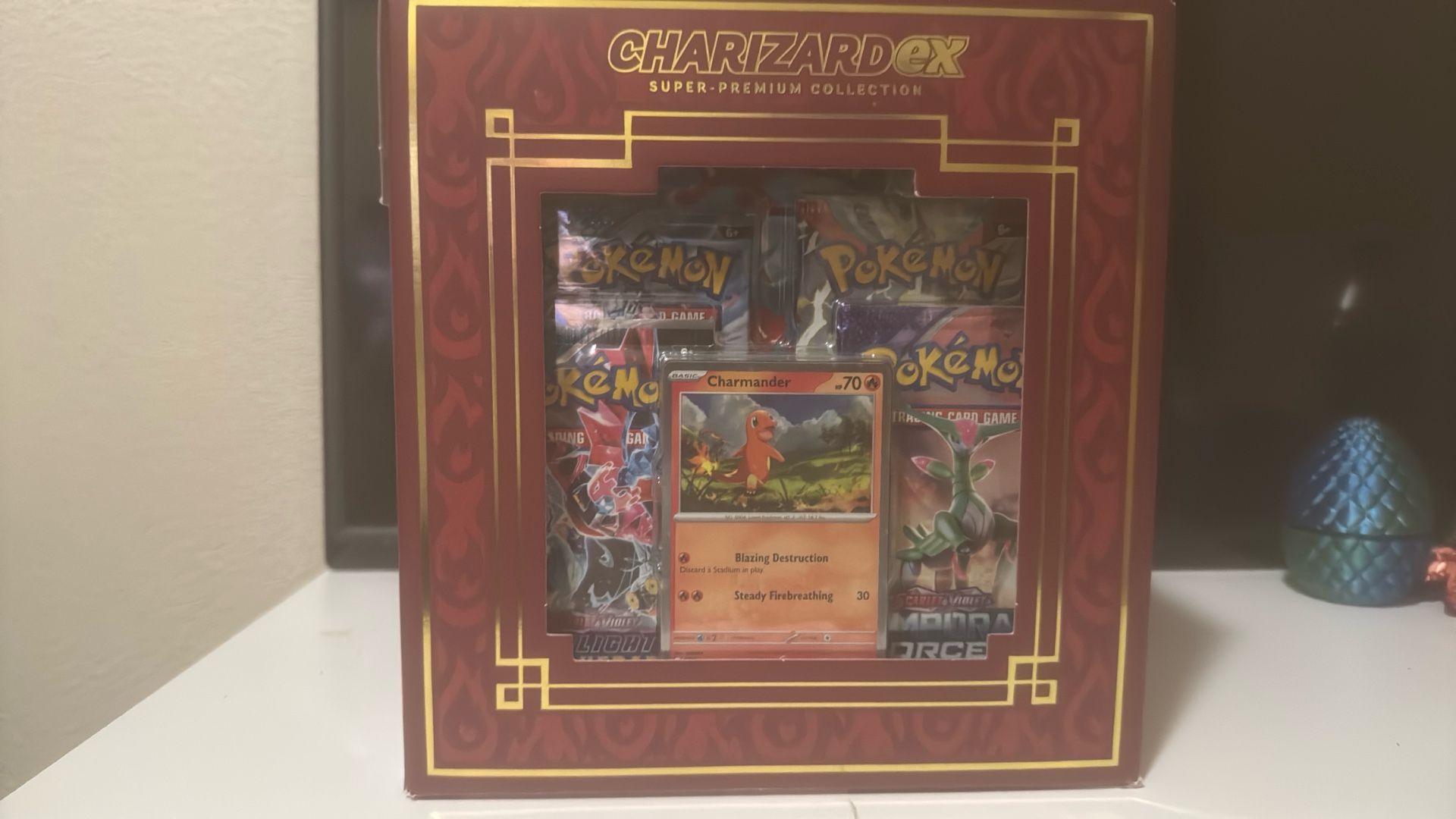 Charizard Statue And 10 Packs