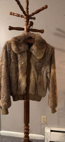 Rabbit fur coat