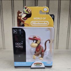 World of Nintendo - Donkey Kong Tropical Freeze - Diddy Kong Figure - 2014 Box D