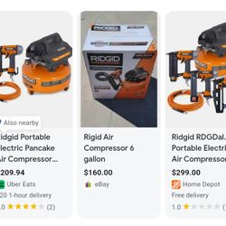 Rigid 6 Gallon Air Compressor 