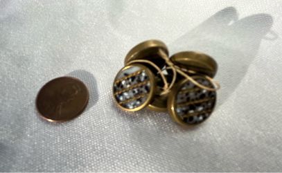 5 Vintage Art Deco Buttons