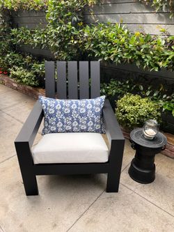 Pottery Barn Malibu Metal Adirondack Outdoor Chairs & Side Table