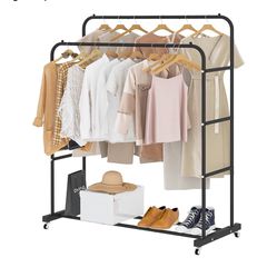 New In Box. Double Clothing Rack. 