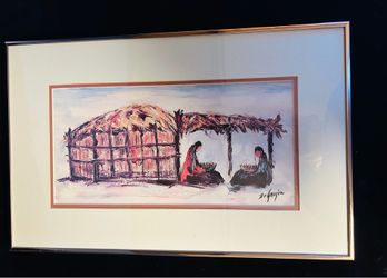 De Grazia framed print “Waiting”