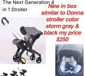 New in box gray & black The Next Generation 4 in 1 Stroller it’s exactly like the doona it’s a Amazon replica $250 firm cash only pick up east Palmdal